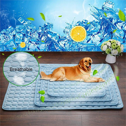 Keep Your Pets Cool This Summer with Our Ice Silk Cooling Nest Pad