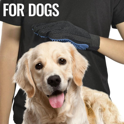 Ultimate Pet Grooming Gloves - Effortlessly Brush, Deshed, and Pamper Your Dogs and Cats!