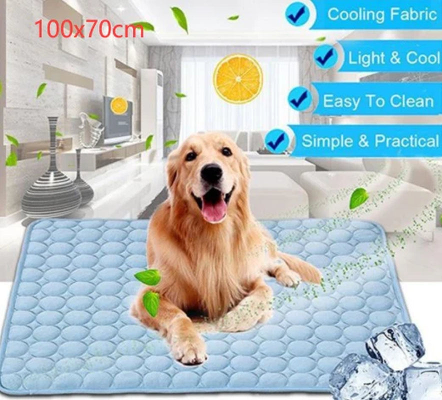 Keep Your Pets Cool This Summer with Our Ice Silk Cooling Nest Pad