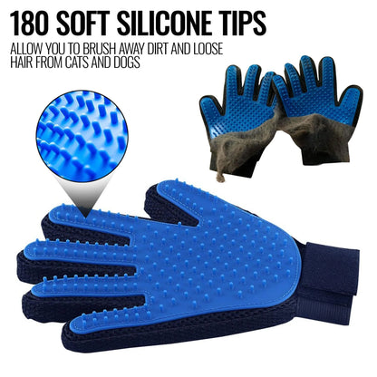 Ultimate Pet Grooming Gloves - Effortlessly Brush, Deshed, and Pamper Your Dogs and Cats!